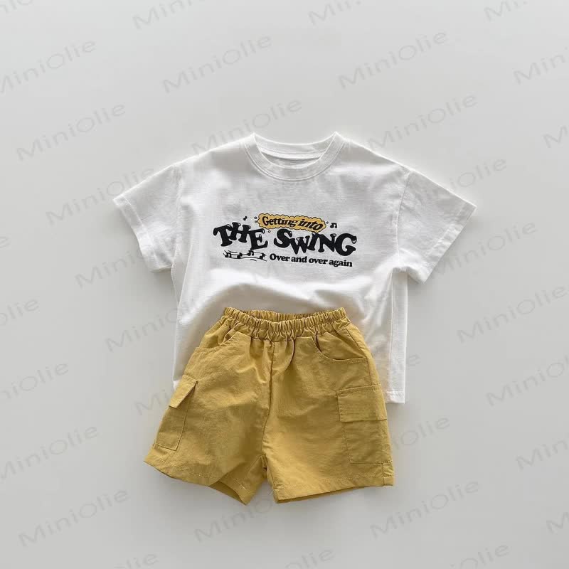 幼児男の子用無地ショートパンツ - 黄色 - 6～7歳 - image 4