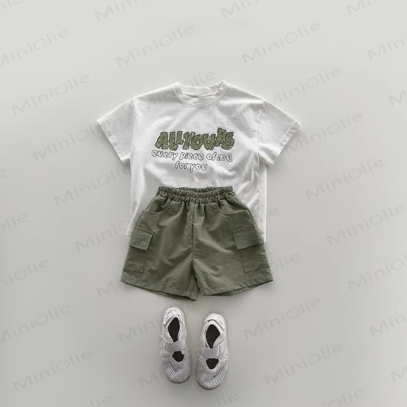 幼児男の子用無地ショートパンツ - 緑 - 6～7歳 - image 3