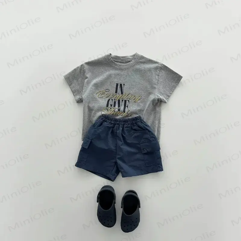幼児男の子用無地ショートパンツ - 海軍 - 6～7歳 - image 2