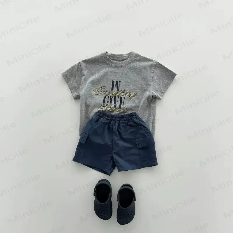 幼児男の子用無地ショートパンツ - 海軍 - 6～7歳 - image 2