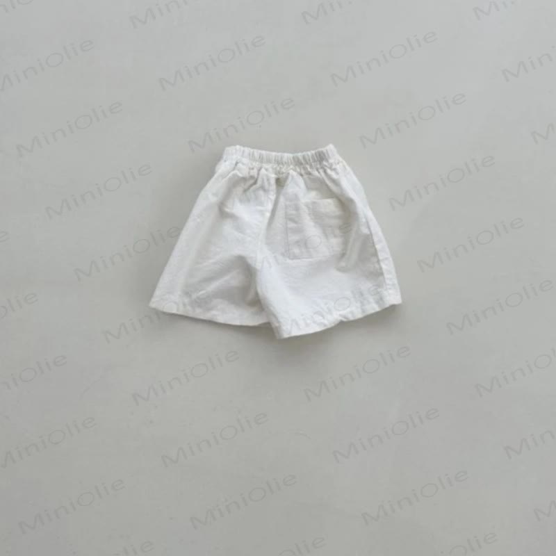 幼児男の子用無地ショートパンツ - 白 - 6～7歳 - image 2