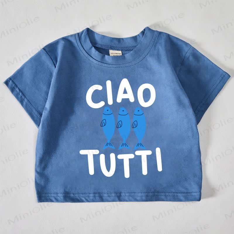 CIAO TUTTIベイビーフィッシュ ブルー T シャツ - 青 - 18～24ヶ月 - image 1