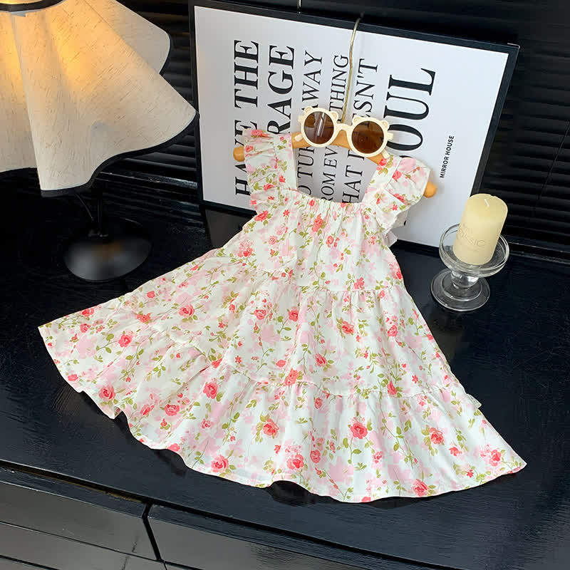 幼児用女の子フリル袖Dress - ホワイトローズ - 10-11歳 - image 18
