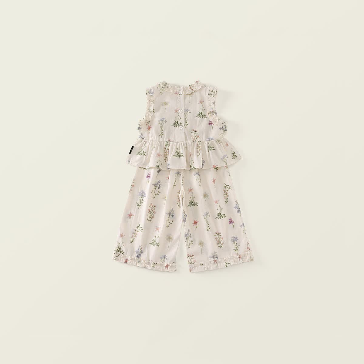 幼児用女の子向け花柄ノースリーブセット - image 2