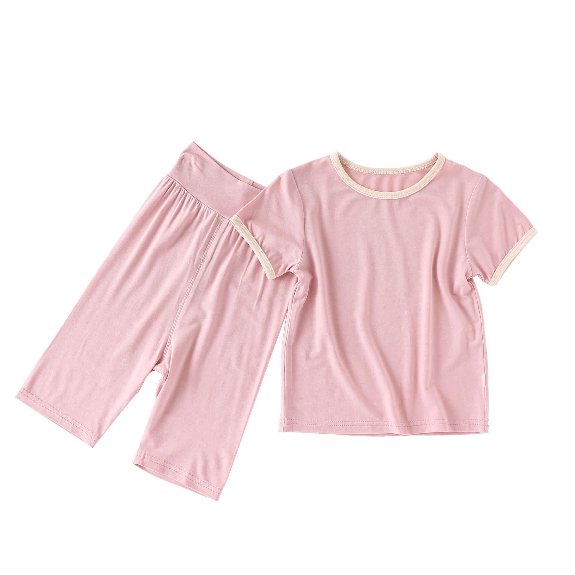 ベビー・幼児用無地半袖セット - ピンク - 4～5歳 - image 6
