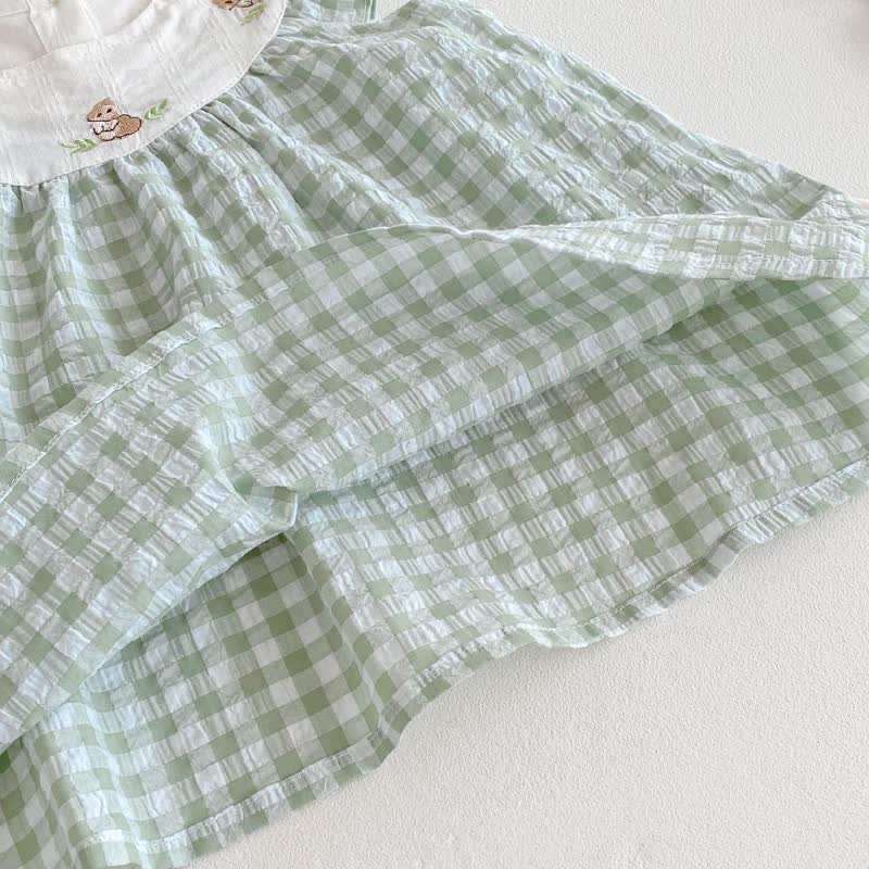 ベビー・幼児用 女の子 グリーン うさぎ柄 ギンガムチェック ノースリーブ ボディスーツ/Dress - image 12