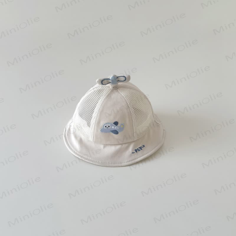 ベビー用飛行機バケットハット - ベージュ - 3-20ヶ月 - image 2