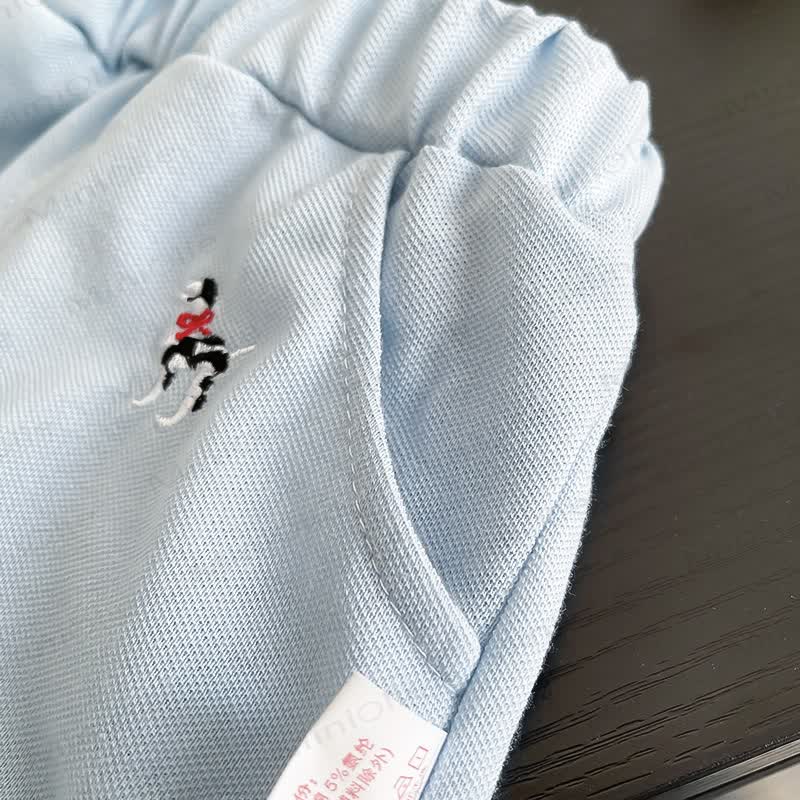 幼児男の子用 犬の刺繍入りポロシャツとショートパンツの2点セット - image 7