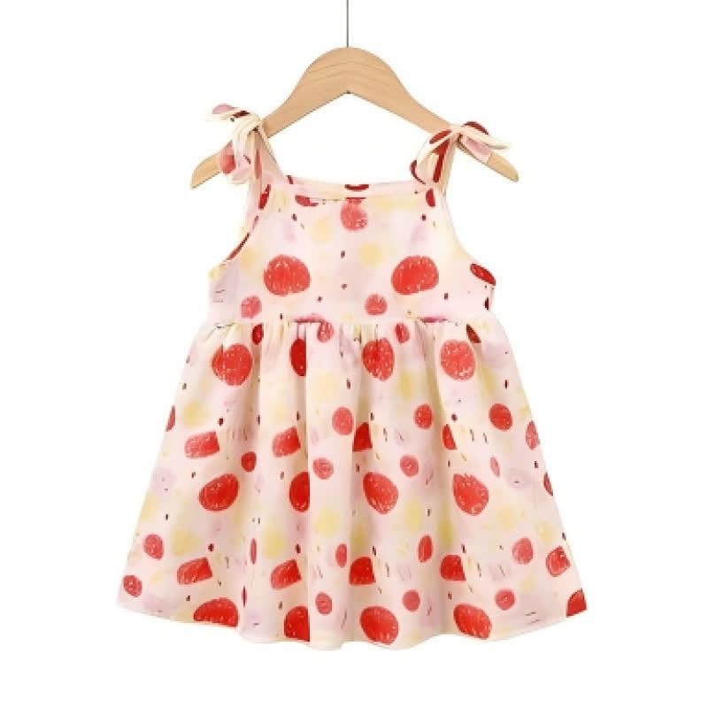 幼児用女の子向け全面プリントのタイストラップDress - image 8