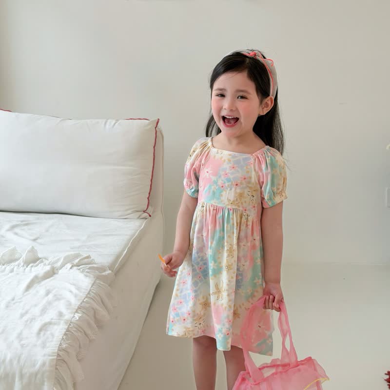 幼児用女の子向け全面プリント半袖Dress - image 30