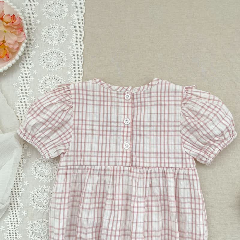 ベビーガール用ピンクギンガムチェック柄Dress／ボディスーツ - image 11