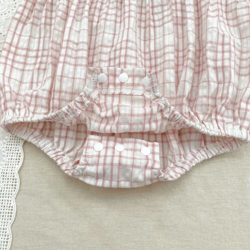 ベビーガール用ピンクギンガムチェック柄Dress／ボディスーツ - image 13