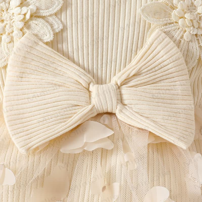 ベビー用花柄/蝶柄チュールスカートボディスーツ（ヘッドバンド付き） - image 14