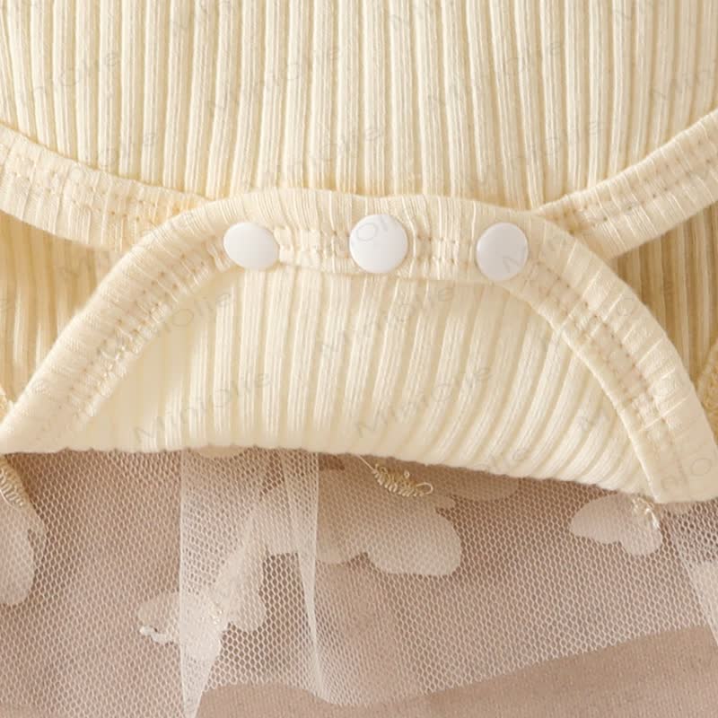 ベビー用花柄/蝶柄チュールスカートボディスーツ（ヘッドバンド付き） - image 15