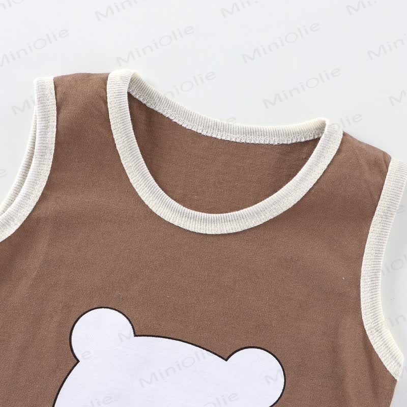 幼児用恐竜/クマ柄ノースリーブセット - image 5