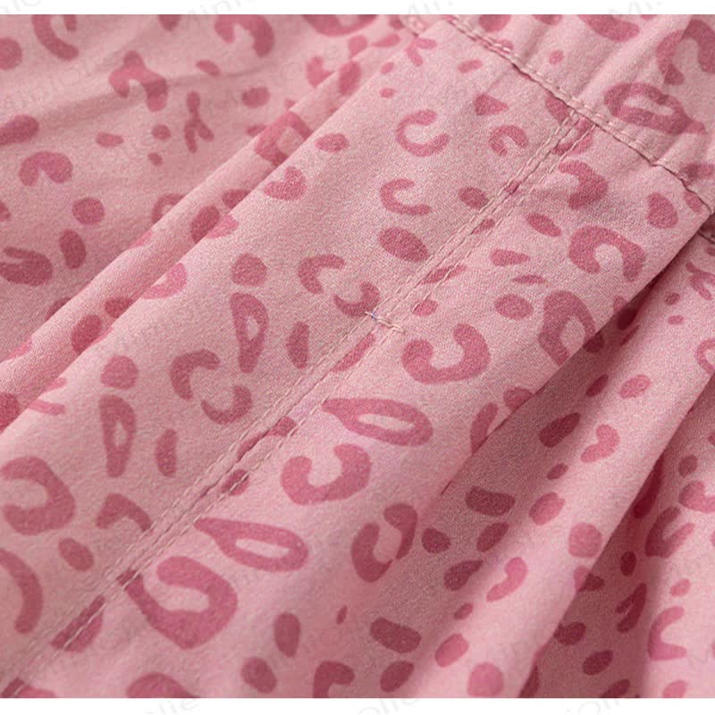 幼児用コットンガールズレオパード柄ショートパンツ - image 4