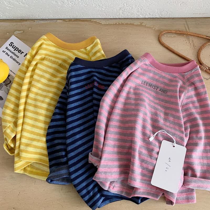 LEEMIST AND幼児用ストライプ長袖Tシャツ - image 5