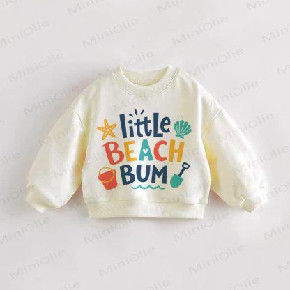 LITTLE BEACH BUM幼児用スウェットシャツ - クリーム - 3～5歳 - image 1
