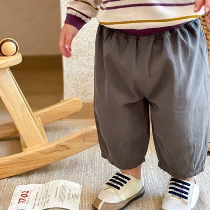 幼児用コットンハーレムアンクルパンツ - グレー - 4～5歳 - image 4