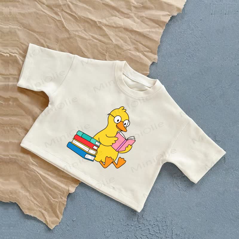ベビーダック柄Tシャツ - 白 - 2～3歳 - image 2