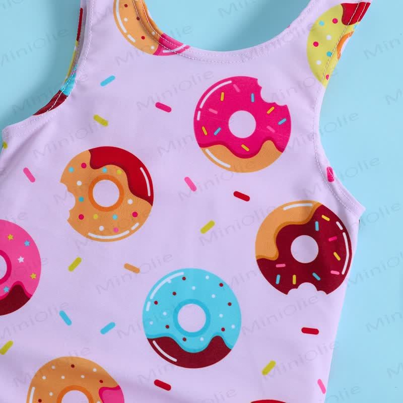 ベビー幼児用女の子向けノースリーブワンピースフリル水着ボディスーツ - image 4
