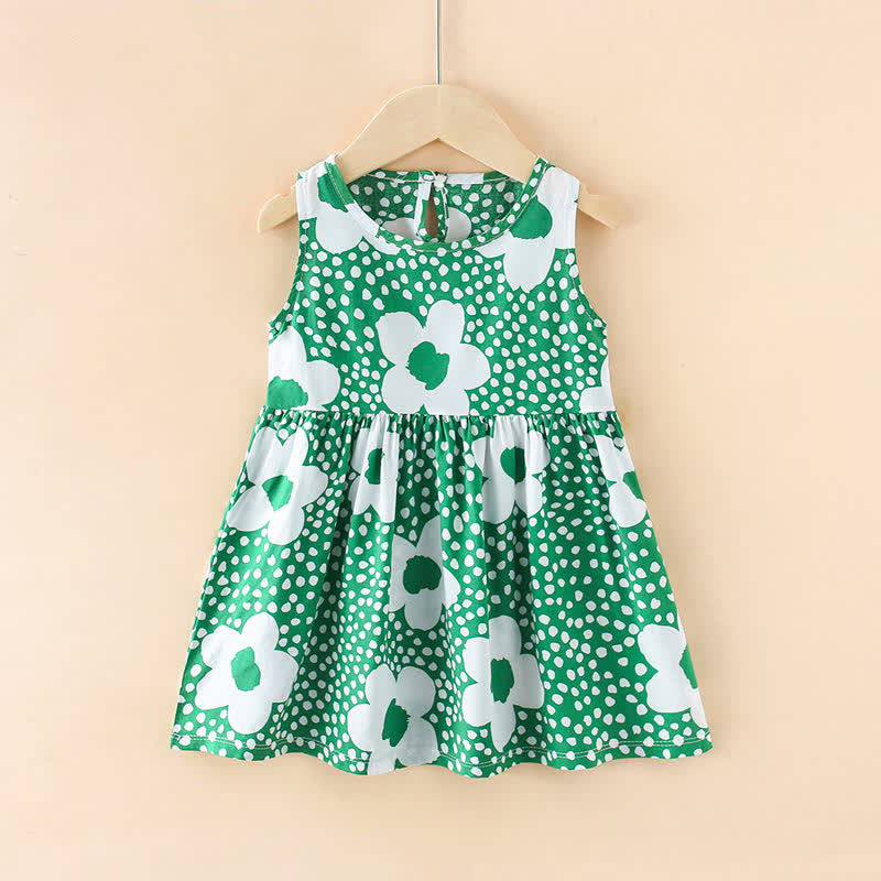 幼児用女の子向け花柄/アニマル柄サマーDress - 緑の花 - 10-11歳 - image 16