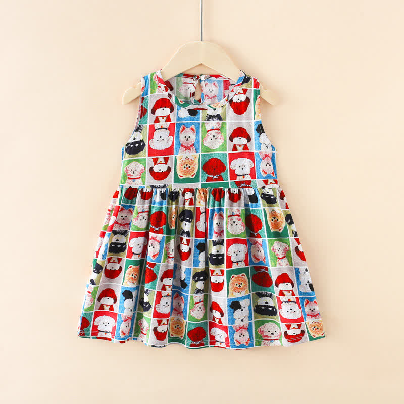 幼児用女の子向け花柄/アニマル柄サマーDress - カラフルな犬 - 10-11歳 - image 20