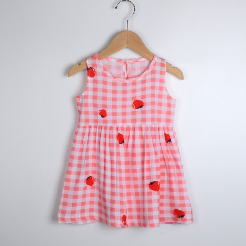 幼児用女の子向け花柄/アニマル柄サマーDress - ピンクのチェック柄 - 10-11歳 - image 22