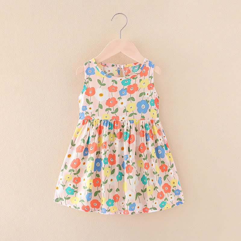 幼児用女の子向け花柄/アニマル柄サマーDress - 色とりどりの花 - 10-11歳 - image 30