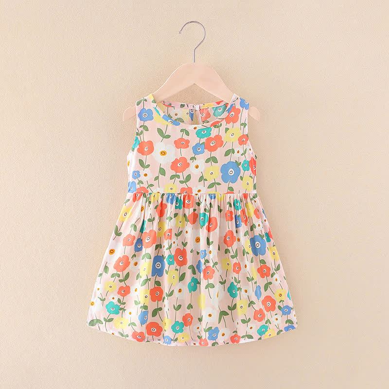幼児用女の子向け花柄/アニマル柄サマーDress - 色とりどりの花 - 10-11歳 - image 30