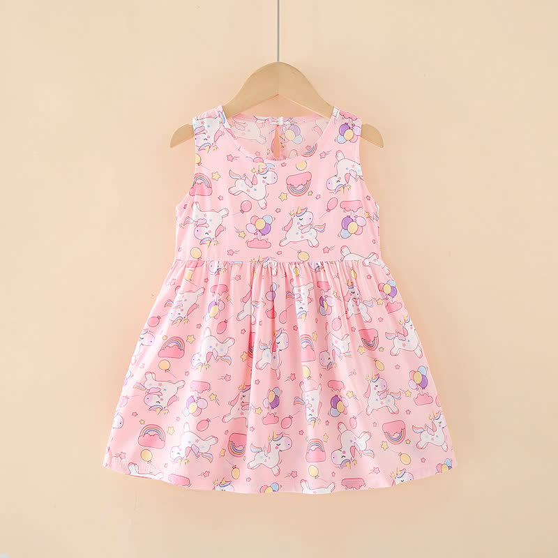 幼児用女の子向け花柄/アニマル柄サマーDress - ピンクホース - 10-11歳 - image 33