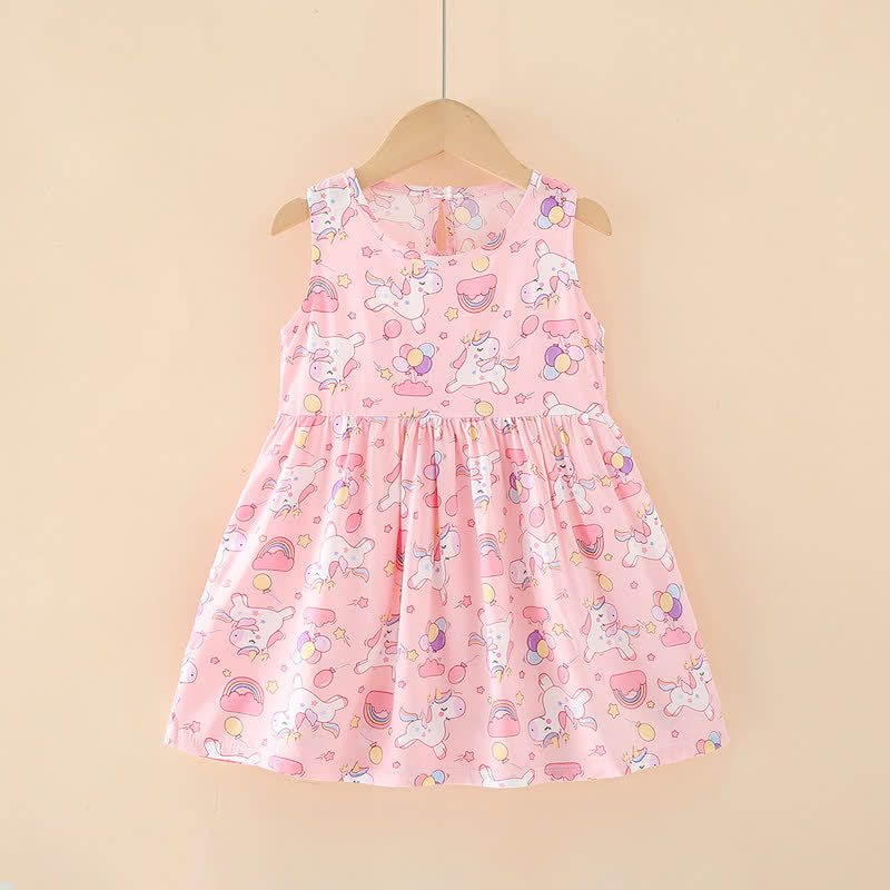 幼児用女の子向け花柄/アニマル柄サマーDress - ピンクホース - 10-11歳 - image 33