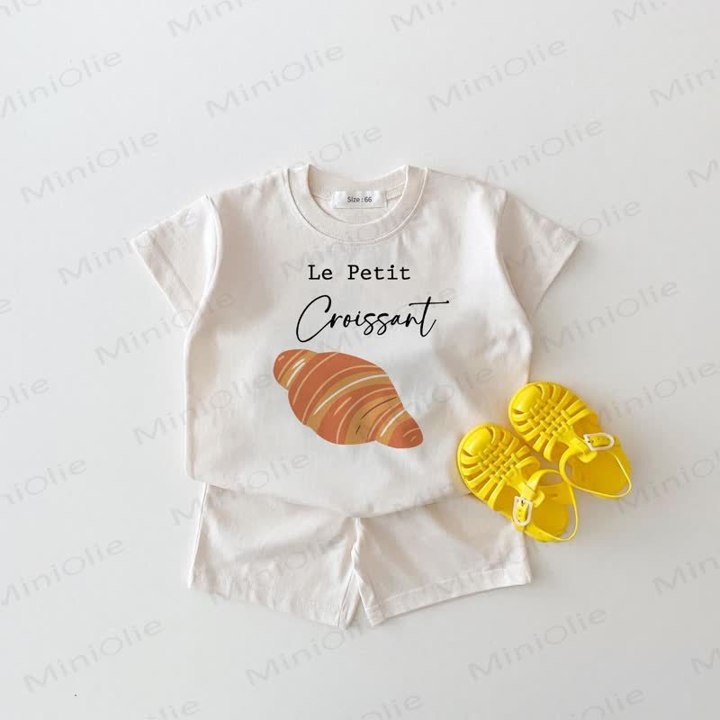 LE PETIT CROISSANTベビー 2枚組 ホワイト セット - 白 - 18～24ヶ月 - image 1