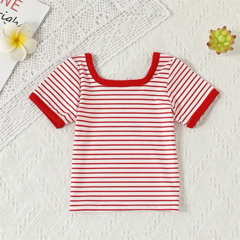 幼児・女の子用 花柄/フルーツ柄パッチTシャツ - image 8