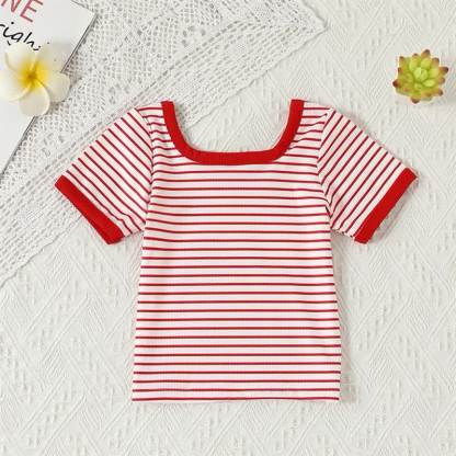 幼児・女の子用 花柄/フルーツ柄パッチTシャツ - image 8
