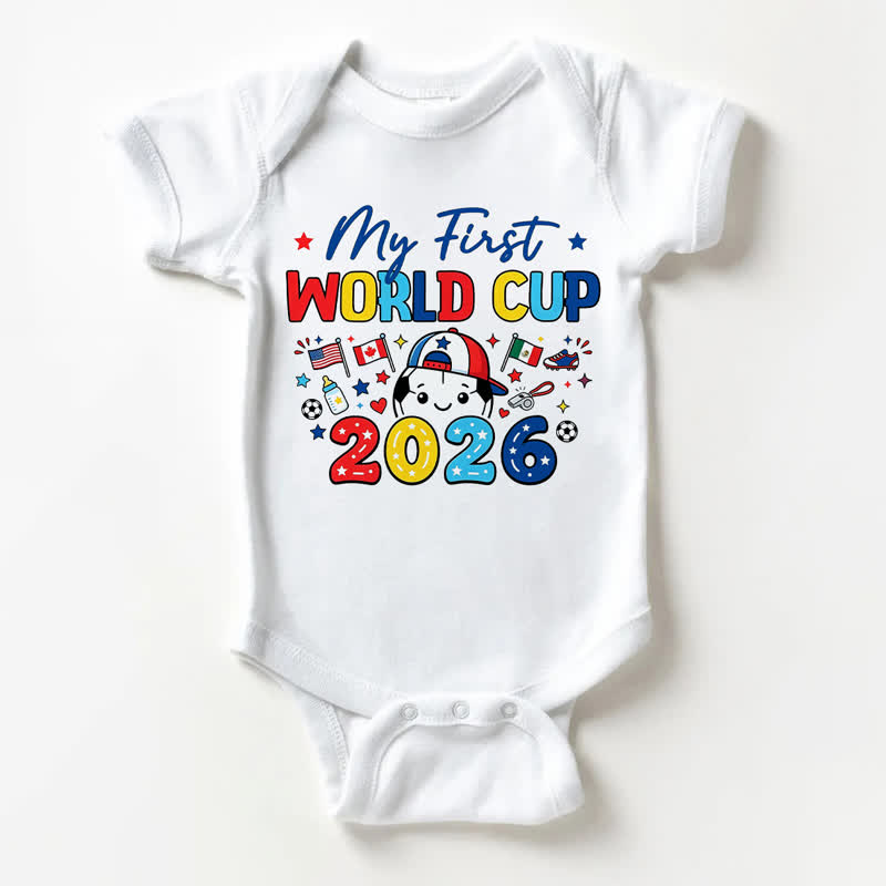 MY FIRST WORLD CUP 2026ベビー用ホワイトボディスーツ - 白 - 18～24ヶ月 - image 1