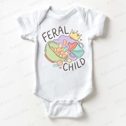 FERAL CHILDベビー用ホワイトボディスーツ - 白 - 18～24ヶ月 - image 1