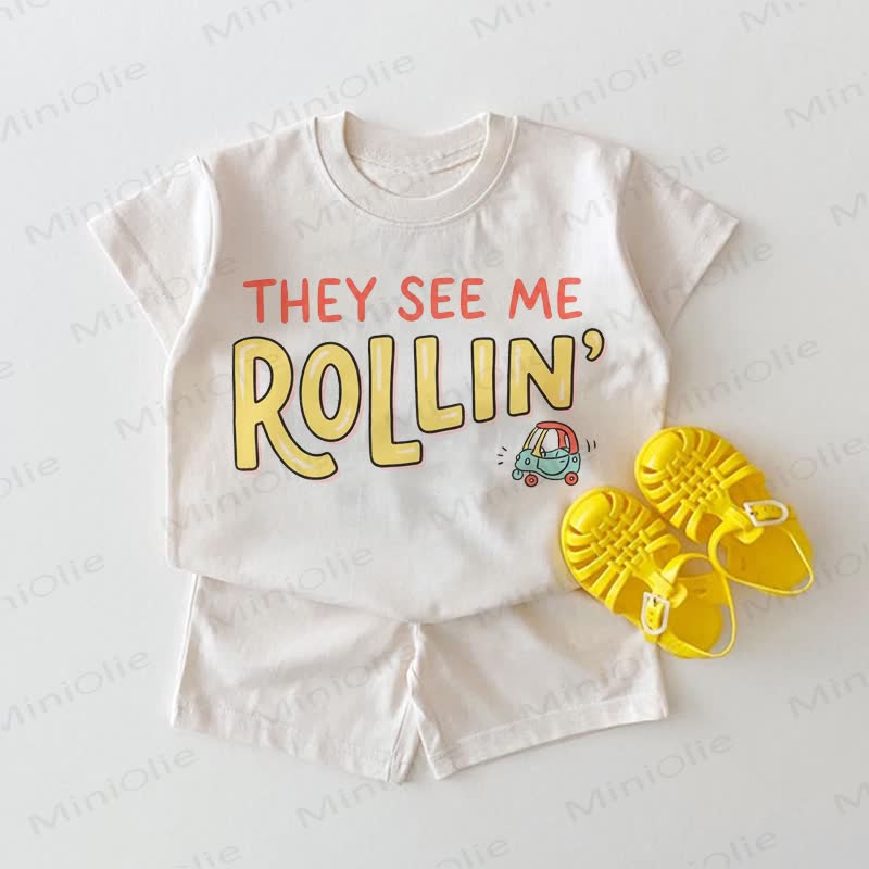 THEY SEE ME ROLLIN'ベイビー 2ピース ホワイト セット - 白 - 18～24ヶ月 - image 1