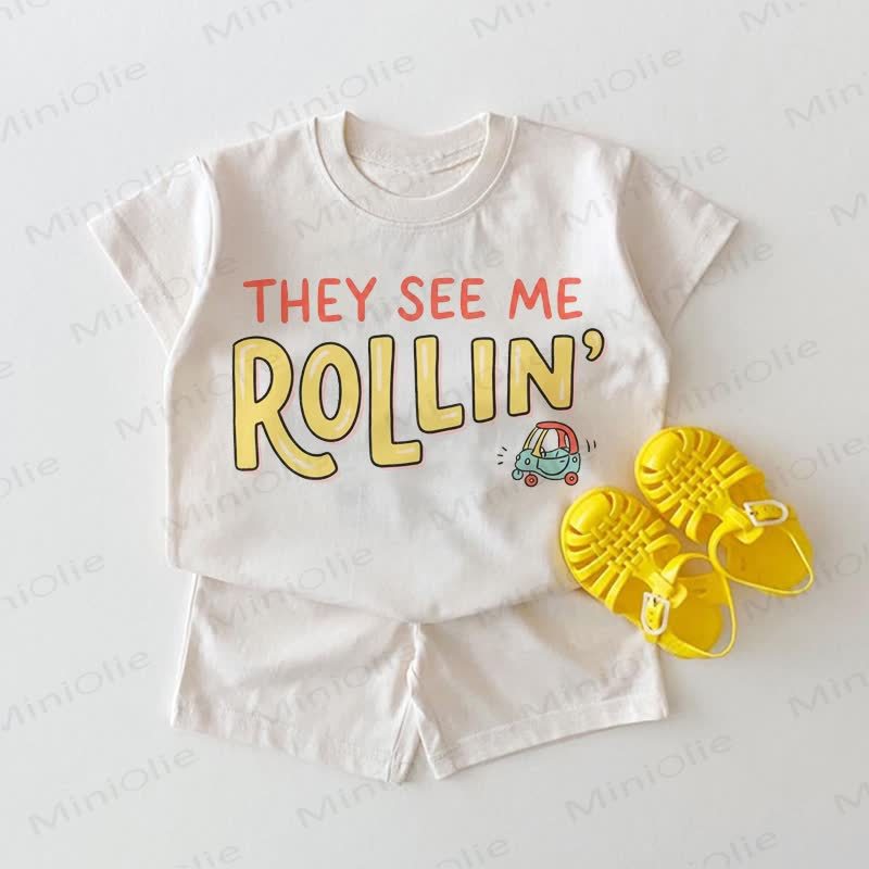 THEY SEE ME ROLLIN'ベイビー 2ピース ホワイト セット - 白 - 18～24ヶ月 - image 1