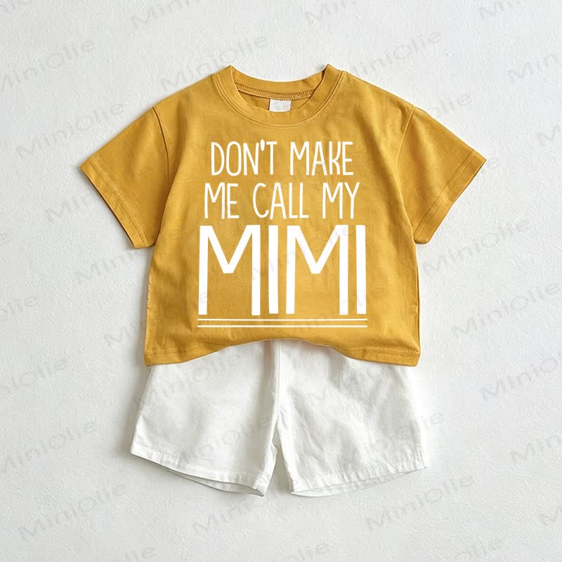 DON'T MAKE ME CALL MY MINIで - 黄色と白 - 3～5歳 - image 1