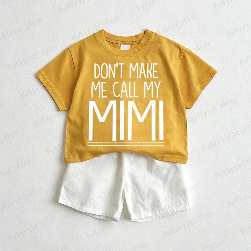 DON'T MAKE ME CALL MY MINIで - 黄色と白 - 3～5歳 - image 1