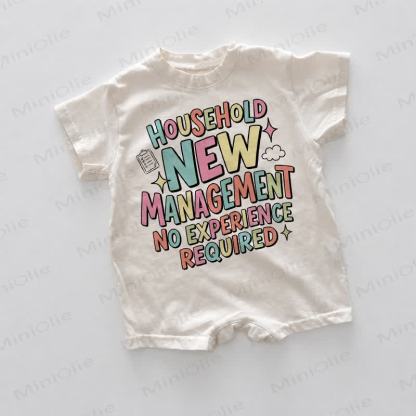 HOUSEHOLD NEW MANAGEMENTベビー用ホワイトプリントロンパース - 白 - 18～24ヶ月 - image 1