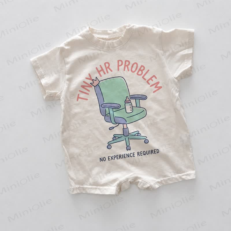 TINY HR PROBLEMベビー用ホワイトプリントロンパース - 白 - 18～24ヶ月 - image 1