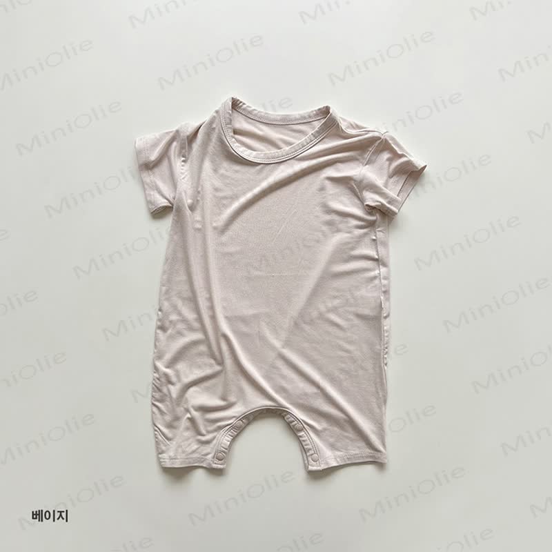 幼児用ソフトコットン製トップスとショートパンツのセット - ブラウンのロンパース - 4～5歳 - image 8