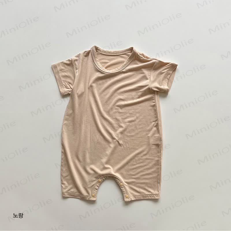 幼児用ソフトコットン製トップスとショートパンツのセット - 黄色のロンパース - 4～5歳 - image 9