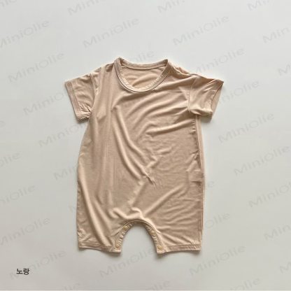 幼児用ソフトコットン製トップスとショートパンツのセット - 黄色のロンパース - 4～5歳 - image 9