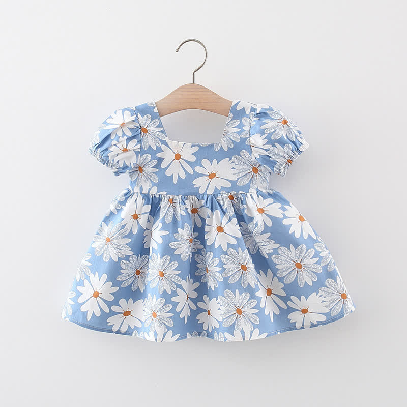 幼児用女の子デイジー柄リボン付きパフスリーブDress - image 4
