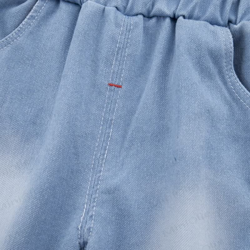 ベビーライトウォッシュ キリン柄シャツ＆ショートパンツ 2点セット - image 7