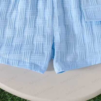 ベビー用無地ポロシャツ＆ショートパンツ 2点セット - image 10