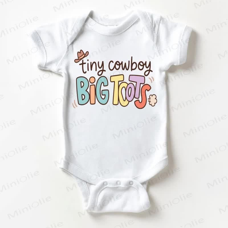 TINY COWBOY BIG TOOTSベビーボーイズ スローガン ホワイトボディスーツ - 白 - 18～24ヶ月 - image 1